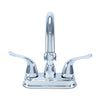 Wasserman 14156063 - Hybrid Metal Deck Faucet Double Handle High Arc, Pop-up