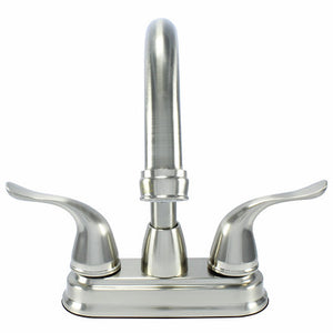 Wasserman 14156163 - Hybrid Metal Deck Faucet, Double Handle High Arc Pop-up