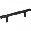 Tirador para gabinete tipo barra Naples, 96 mm entre centros, negro mate, n.º 156MB