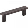 3" Center-to-center Brushed Oil Rubbed Bronze Square Park Cabinet Pull #183-3DBAC