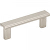 3" Center-to-center Satin Nickel Square Park Cabinet Pull #183-3SN
