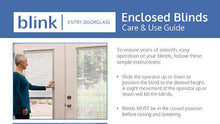 Load image into Gallery viewer, 22-in x 64-in Clear Front Full Door Glass Inserts With Mini Blinds Between Glass ("For Sale In Store Only")