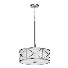Load image into Gallery viewer, Edenbroo 3 Light Pendant Brushed Nickel #34720