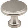 1-3/16" Diameter Satin Nickel Kenner Cabinet Mushroom Knob #3970-SN