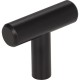 1-9/16" Overall Length Matte Black Naples Cabinet "T" Knob #40MB