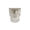 BHP 44115SN Union Square Modern Flat Passage Door Knob with Square Rose in Satin Nickel