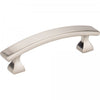 3" Center-to-center Satin Nickel Square Hadly Cabinet Pull #449-3SN