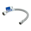 3/8″ Comp. x 1/2″ FIP Braided Stainless Steel Faucet Connector – 12″ #48003