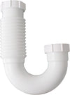LDR Industries 506 6002 fregadero flexible de polipropileno con curva en J, 1-1/4"/1-1/2"