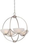 Eurofase 27975-015 Carlucci 4LT Chandelier Antique Silver