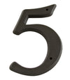 BHP Textured Plastic 5" (128mm) House Number - (Black)