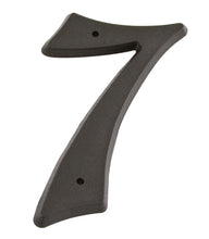 Cargar imagen en el visor de la galería, Número de casa de plástico texturizado BHP de 5" (128 mm) - (negro)
