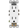 ENERLITES - 15 Amp Decorator Receptacle, 125V, Residential Grade #61501-W