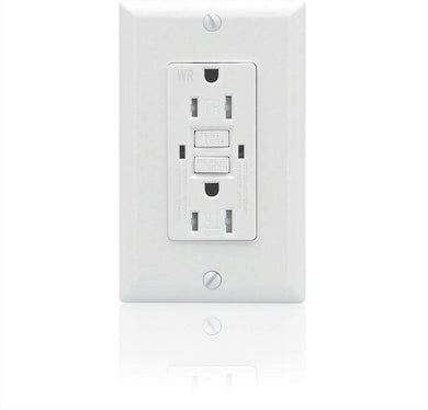 GFCI 15a Tamper Proof Self-Test Electrical Outlet Wall Receptacle UL943