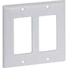ENERLITES - Decorator Wall Plate - White - 2 Gang #8832-W