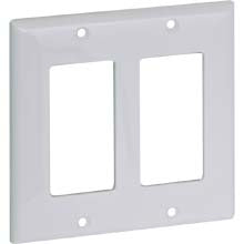 Two Gang Deco Wall Plate 62068