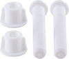 LDR Industries 503 4120 Juego de pernos, 4.5 x 2.2 x 1.5 pulgadas, blanco (pernos de asiento de inodoro)