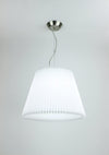 EQLight PNDM01 Nidama Light Lámpara colgante contemporánea, blanca, mediana