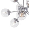Kichler Lighting 9-Light Polished Chrome Clear Glass Pendant Light #82261