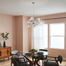 Load image into Gallery viewer, Kichler Lighting 9-Light Polished Chrome Clear Glass Pendant Light #82261