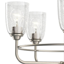 Cargar imagen en el visor de la galería, Candelabro Carlo de 23" con 5 luces, níquel cepillado #82361