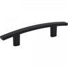 3" Center-to-center Matte Black Square Thatcher Cabinet Bar Pull #859-3MB