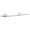 Franklin Brass Jamestown 24 inch Glass Shelf, Polished Chrome, Bathroom Accessories, 9065PC