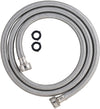 LDR 504 1225 Manguera de entrada para lavadora, 6 pies, acero inoxidable trenzado
