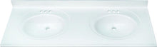 Cargar imagen en el visor de la galería, 61" x 22" DOUBLE BOWL TOCADOR SUPERIOR "Solo a la venta en la tienda", (Haga clic en la imagen para ☝ Ver variantes de este modelo)