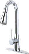 GRIFO DE COCINA DE MANGO SIMPLE CUELLO DE CISNE #23-9004
