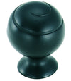 Amerock BP9338-FB Colección Swirl'Z Perilla - 1 1/8" - Negro Plano
