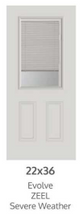 Load image into Gallery viewer, 22-in x 36-in Clear Front Half Door Glass Inserts With Mini Blinds Between Glass ("For Sale In Store Only")