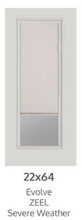 Load image into Gallery viewer, 22-in x 64-in Clear Front Full Door Glass Inserts With Mini Blinds Between Glass ("For Sale In Store Only")