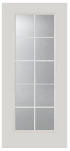 Load image into Gallery viewer, 22-in x 64-in Clear Front Full Door Glass Inserts With Grid Over Glass 10 - Lite(&quot;For Sale In Store Only&quot;)