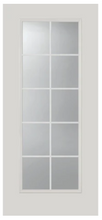 Load image into Gallery viewer, 22-in x 64-in Clear Front Full Door Glass Inserts With Grid Over Glass 10 - Lite("For Sale In Store Only")