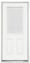 ODL - 22-in x 36-in Clear Front Half Door Glass Inserts With Non Retractable Mini Blinds Between Glass ("For Sale In Store Only")
