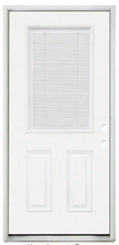 Load image into Gallery viewer, ODL - 22-in x 36-in Clear Front Half Door Glass Inserts With Non Retractable Mini Blinds Between Glass ("For Sale In Store Only")