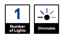 Load image into Gallery viewer, Kichler  Krystal Ice 1-Light 9.63-in Chrome Halogen Semi-flush Mount Light #0616023