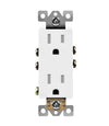 Enerlites - 15 Amp Decorator Receptacle, Tamper Resistant, 125V, Residential Grade