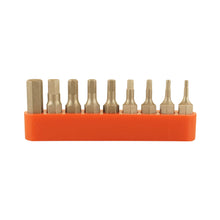 Load image into Gallery viewer, Best Way Tools 9-Piece Hex Fractional Insert Screwdriver Bit Set #86425