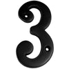 BHP 4" (102mm) Solid Brass House Number -(Black)