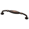 Brainerd Traditional Fluted 5-1/16-in Center to Center Bronze with Copper Highlights Arch Handle Drawer Pulls #P33783W-VBC-CP
