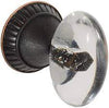 Brainerd #P23118W-472-C - 1-5/16 in. (33mm) Palermo Oval Cabinet Knob - Bronze w/Copper Highlights