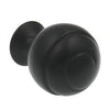 Amerock BP9338-FB Colección Swirl'Z Perilla - 1 1/8" - Negro Plano