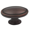 allen + roth 1-1/2-in Aged Bronze Oval Transitional Cabinet Knob #Z2231-38-EORB