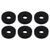 LDR 500 5102 Arandela de babero plana de goma de 1/4" R, paquete de 6