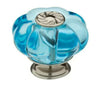 Brainerd Zolee 1.62-in Blue with Nickel Round Transitional Cabinet Knob #P22178W-380-CP