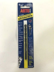 ARTU Multi-Purpose Chrome Vanadium Steel Drill Bit 9/32" Dia. x 4" L #01032