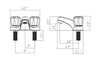 Wasserman 10011013 - Non Metallic Faucet Double Handle Washerless Cartridge