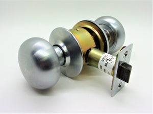 Global Door Controls Mercury Style Commercial Passage Knob in Brushed Chrome #GLA10SMER-626